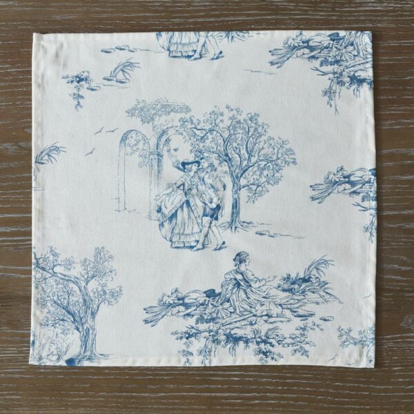 Stoffserviette aus Baumwolle - toile de jouy