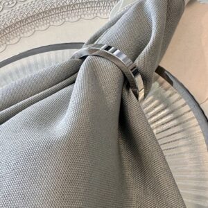 Serviettenringe ringförmig in silber