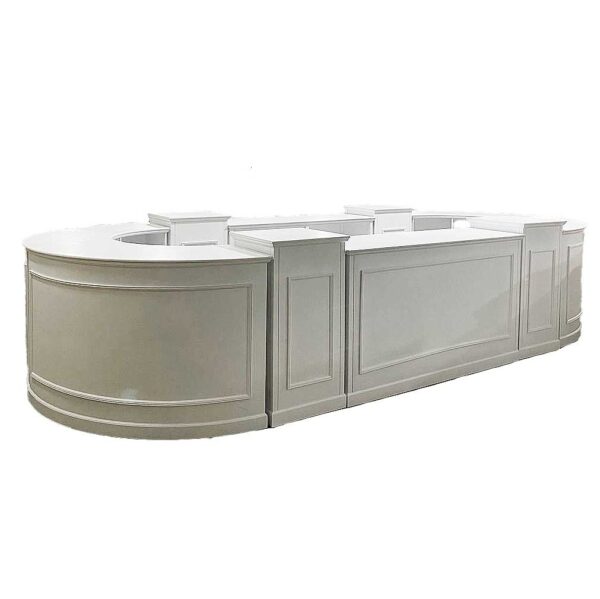 Mobile Bartheke weiß rechteckig 183x60x106cm – Bild 12