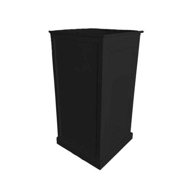 Mobile Bar-Säule Stage schwarz rechteckig 60x60x115cm