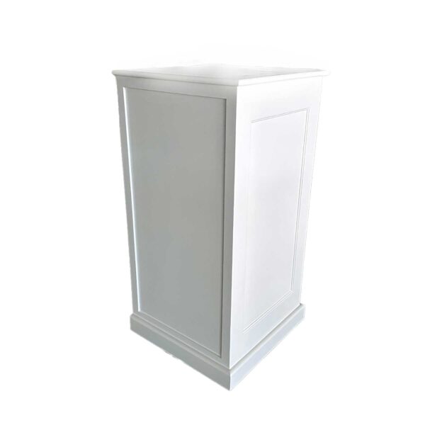 mobile Bar-Säule Stage weiß rechteckig 60x60x115cm