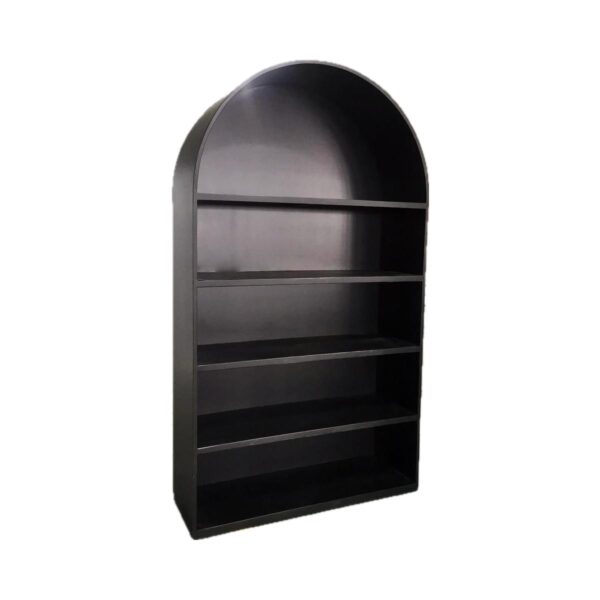 Bar Rückbuffet "round arch" für Gläser 120x210x42cm schwarz – Bild 2