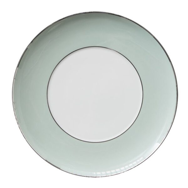 4tlg. Porzellan Teller-Set Pastellgrün Mintcream – Bild 5