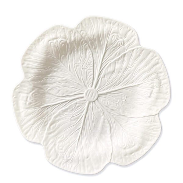 4tlg. Porzellan Teller-Set: Cabbage Beige by Bordallo Pinheiro – Bild 5
