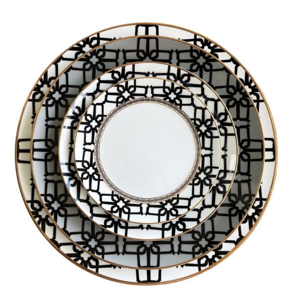 Château Metro Chic Porzellan mit goldrand Speiseteller 26,5cm – Bild 2