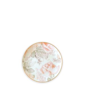 Rose Flower goldrand Porzellan Brotteller 16,5cm