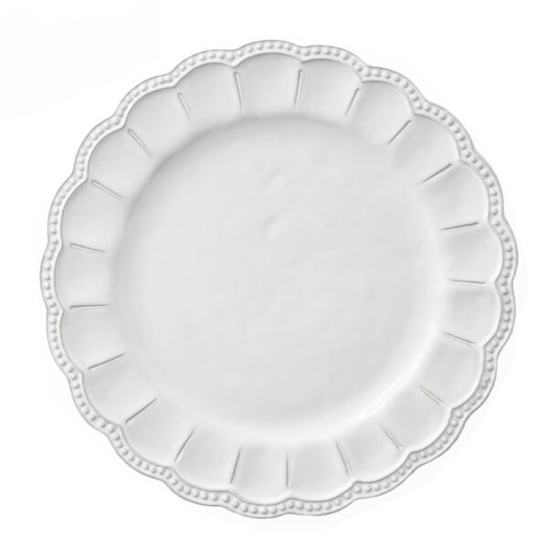 4tlg. Porzellan Teller-Set: Royal Flower White – Bild 5