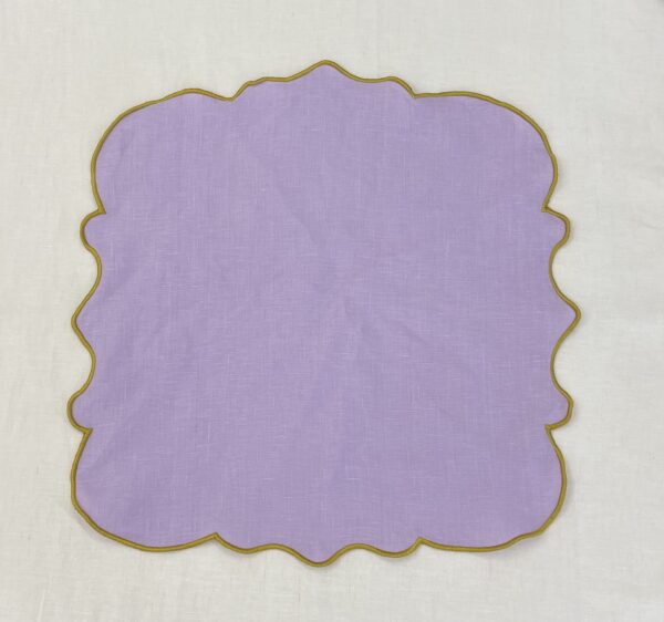 Leinenservietten Scalloped Flieder