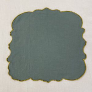 Leinenservietten Scalloped Eukalyptus