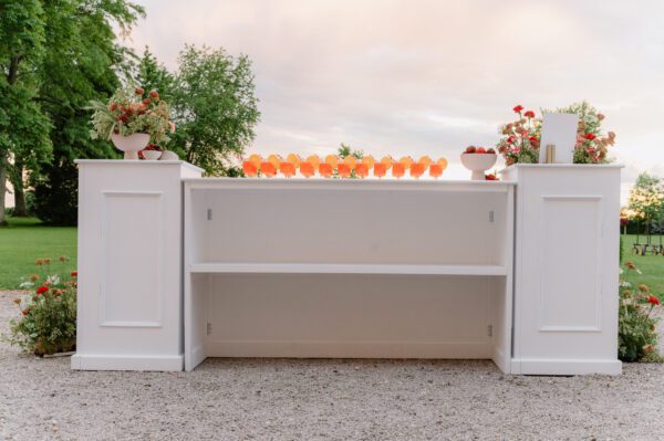 mobile Bar-Säule Stage weiß rechteckig 60x60x115cm – Bild 7