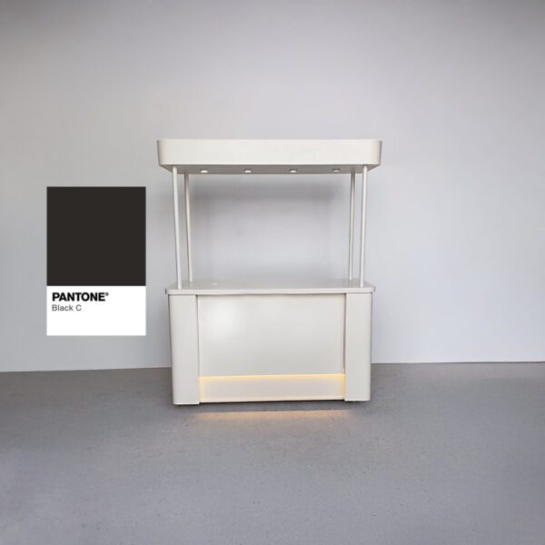 Marktstand 180x80x250 cm in schwarz