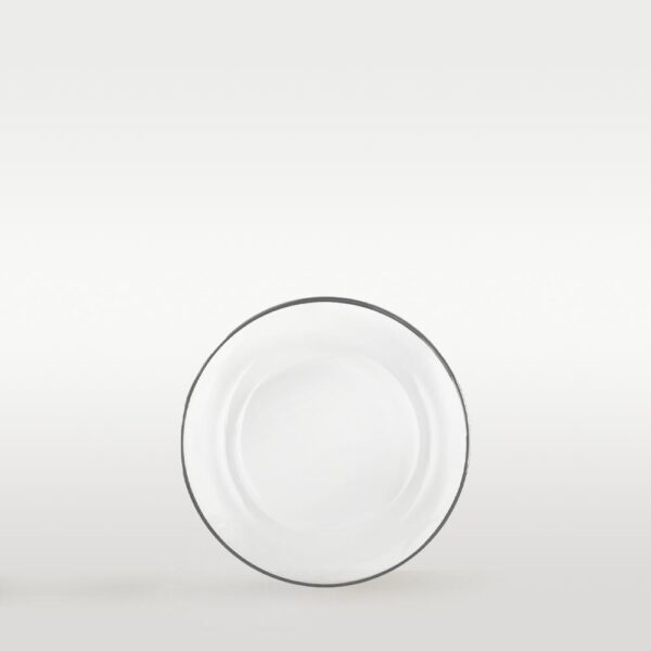 Brotteller Glas mit Silberrand klar ⌀ 15,5cm
