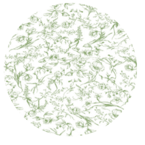 Stoffserviette aus Baumwolle – Green Blossom 50x50cm