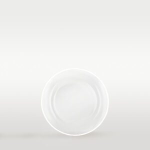 Brotteller aus Glas mit weißem Rand ⌀ 15,5cm