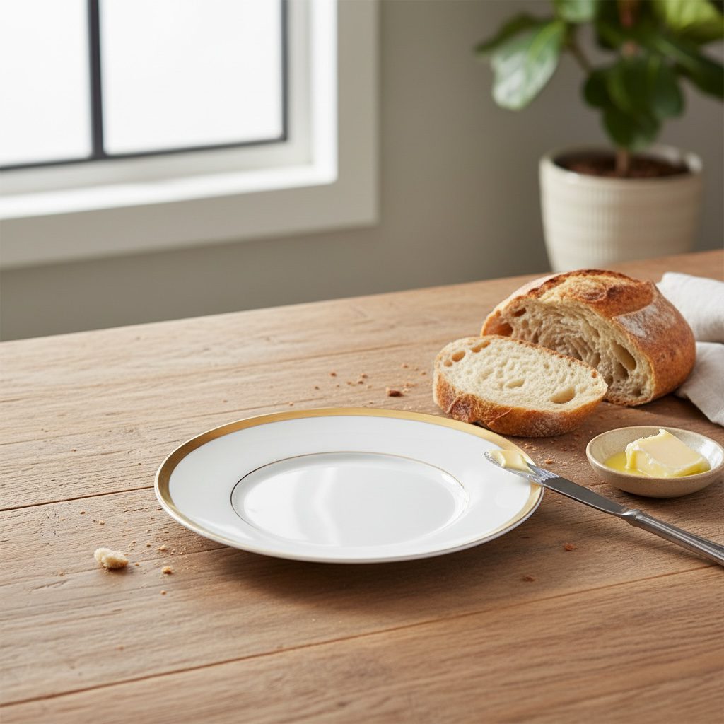 Shine Gold Porzellan mit goldrand Brotteller 16,5cm